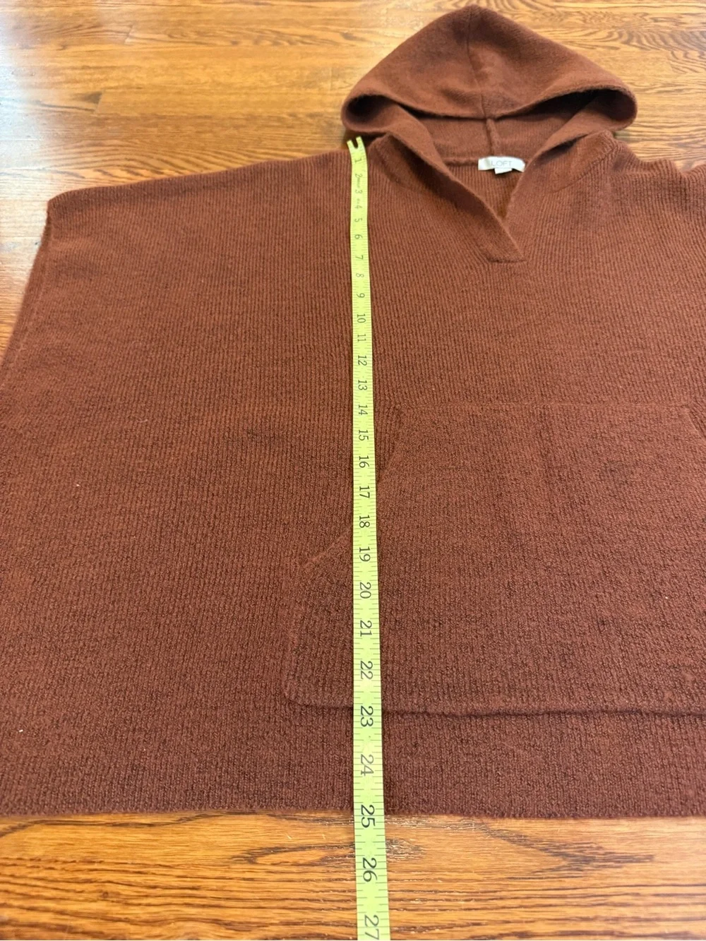 Loft Cooper Hooded Knit Women’s XS / S Poncho Sweater